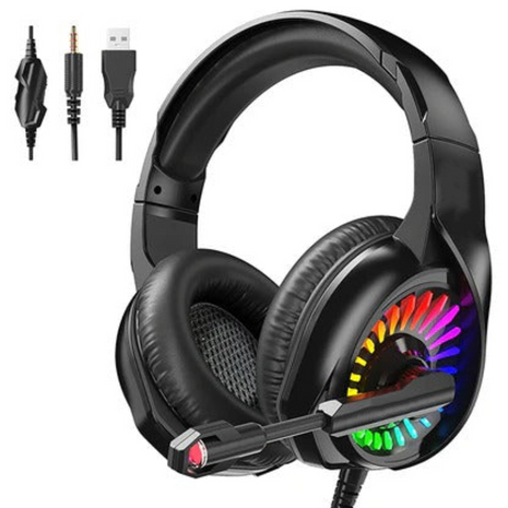 Gaming Headset G2 Over-Ear RGB – 50mm Drivers + Stereo 6D Sound – Noise-Cancelling Mic – Multi-Platform – Black