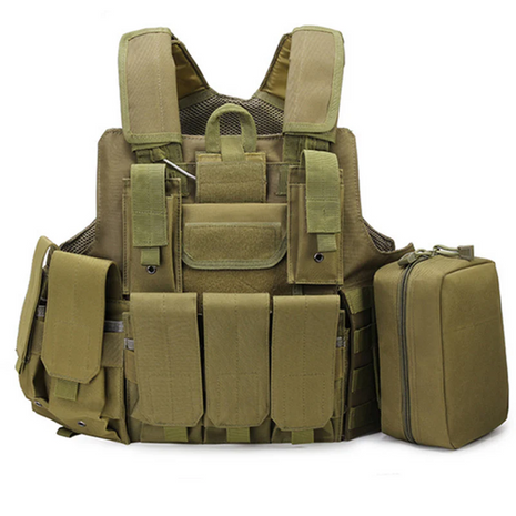 Tactical Vest 54x30x57cm Oxford Cloth Quick Release Modular Carrier
