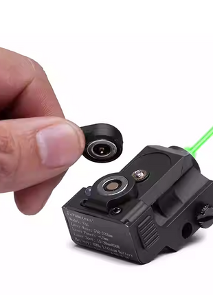 Green Dot Sight 1.8″×1.1″×1.7″ Compact Green Laser <5 mW Rechargeable Black Nylon