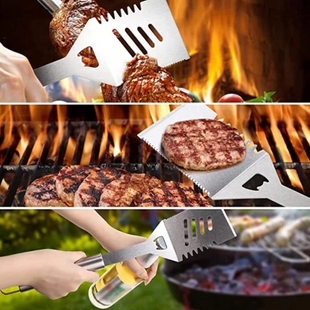 23-Piece Stainless Steel Braai BBQ Tool Set with Carry Case, Skewers, Corn Holders, Grill Accessories & Glove