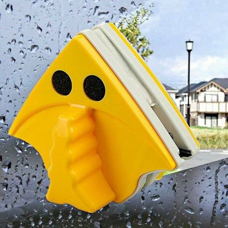 Magnetic Double-Sided Glass Cleaner for 3–8 mm Glass Windows and Doors with Extra Scraping Strips