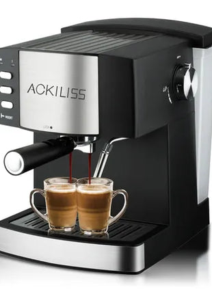 1.6 L Espresso Coffee Maker, 15 Bar Pump, Steam Frother, 850 W