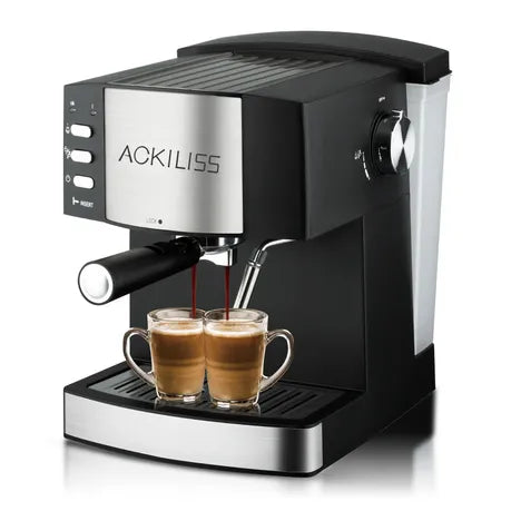 1.6 L Espresso Coffee Maker, 15 Bar Pump, Steam Frother, 850 W
