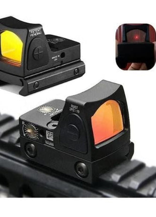 Mini Red Dot Reflex Sight Scope 1–30× – Adjustable LED Brightness + Universal Rail Mount – Black