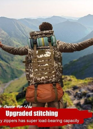 80L Tactical Hiking Backpack – Waterproof 600D Oxford