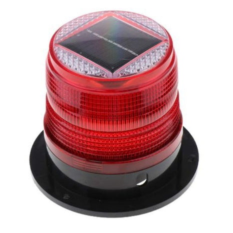Solar Magnetic LED Safety Strobe Light – ABS Housing – Flash Modes – Red/Orange Emergency Beacon