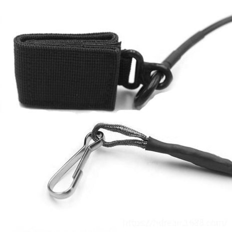 Tactical Spring Lanyard >1.5 m Stretch Coiled Cable Retention Strap