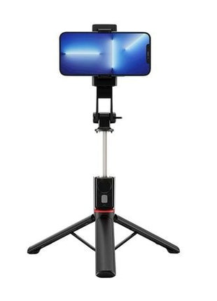Bluetooth Selfie Stick Tripod with Built-In Remote, Extendable Stainless Steel Phone Stand for Smartphones 4.3–8 cm