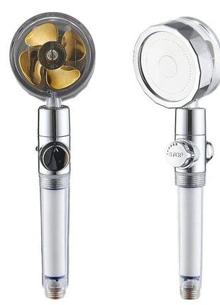 High Pressure Filtered Shower Head with One-Touch Water Stop, Built-In PP Cotton Filter, ABS, Standard 20 mm Connection