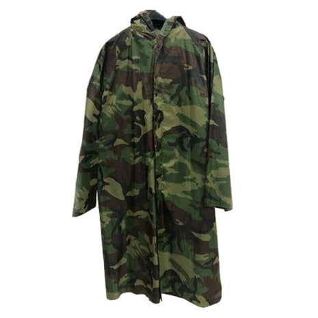 Waterproof Camping Raincoat Camo – Lightweight Showerproof Jacket with Hood & Zip Closure – Unisex