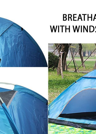 2-Person Pop-Up Tent – UV & Water-Resistant Polyester – Instant Setup – Compact Folding Design