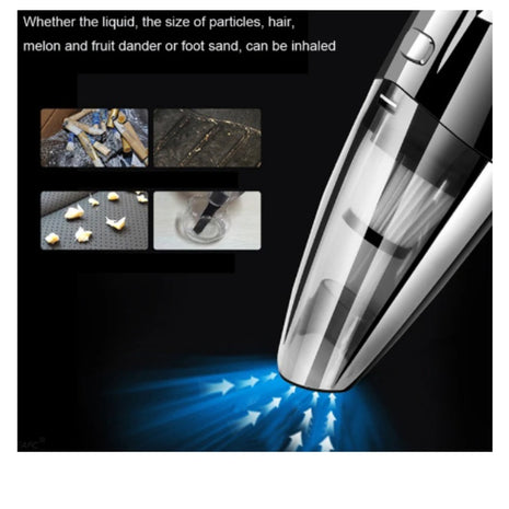 Cordless Handheld Vacuum Cleaner 3500mAh 120W Suction Power – HEPA Filter – Portable ABS Body – 6 Attachments – Black