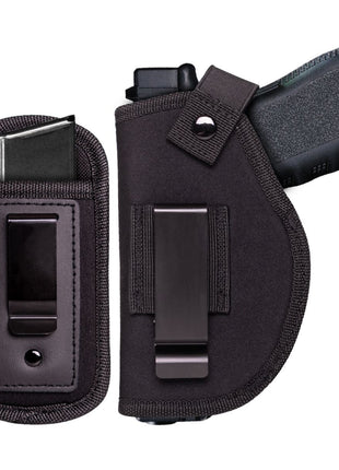 Concealed Carry Holster and Mag Pouch Set – Right-Handed – Breathable Fabric – Strong Clip – Black