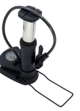 Portable Foot Air Pump 160 PSI High Pressure Aluminum Alloy Barrel with Analog Gauge