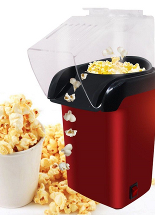 Hot Air Popcorn Maker – 18-Cup Oil-Free Popper with Butter Melter Lid