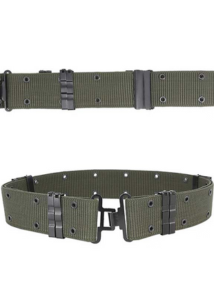Tactical Belt 5.5cm Nylon Strap + Metal Quick-Release Buckle – S-Style Design – Black Outdoor Use