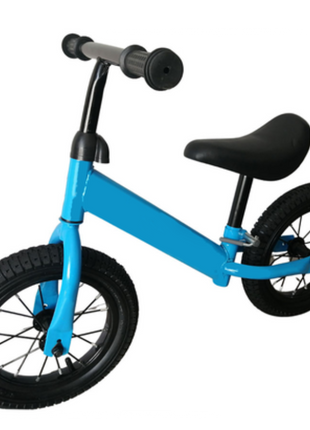 Kids Balance Bike 12 Inch Air Filled Rubber Tyres Steel Frame Lightweight 3kg Adjustable Saddle