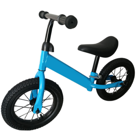 Kids Balance Bike 12 Inch Air Filled Rubber Tyres Steel Frame Lightweight 3kg Adjustable Saddle