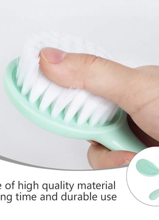Baby Hair Brush & Comb Set –Soft Imitation Wool Bristles – Cradle Cap Scalp Massager