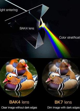 Monocular Telescope 12×50 HD with BAK-4 Prism FMC Optics – Waterproof, Fog-Resistant, Tripod Mount – Black