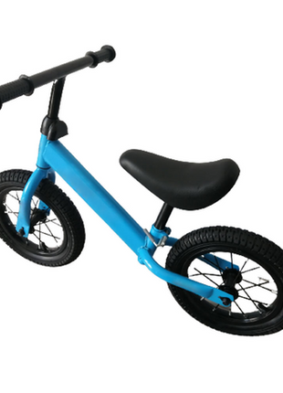 Kids Balance Bike 12 Inch Air Filled Rubber Tyres Steel Frame Lightweight 3kg Adjustable Saddle