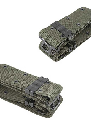 Tactical Belt 5.5cm Nylon Strap + Metal Quick-Release Buckle – S-Style Design – Black Outdoor Use
