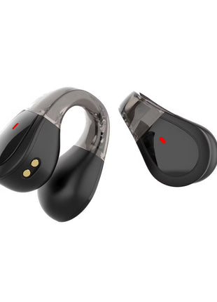 Wireless Bluetooth 5.3 Earbuds – Dual Track In-Ear with Rotatable Hooks – Magnetic Charging – Black