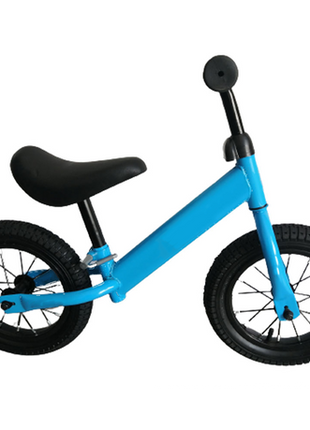 Kids Balance Bike 12 Inch Air Filled Rubber Tyres Steel Frame Lightweight 3kg Adjustable Saddle
