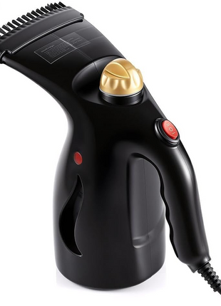 Handheld Black Garment Steamer with 200mL Water Tank, Continuous Steam, Steam Flow, 1.8m Cord, ABS Plastic (Copy)