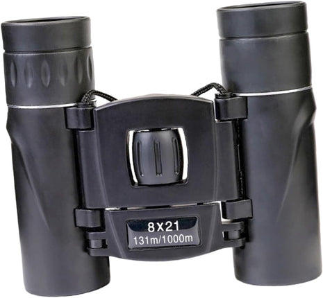 Compact 8x21 Binoculars – Foldable Mini Binoculars with 131m/1000m FOV – Lightweight Travel Size