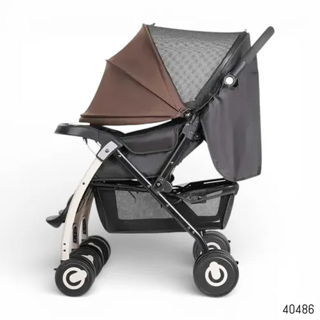 Twin Baby Stroller Side-by-Side with Reclining Seats, Shock-Absorbing Wheels, Foldable Lightweight Frame, Up to 40kg Capacity