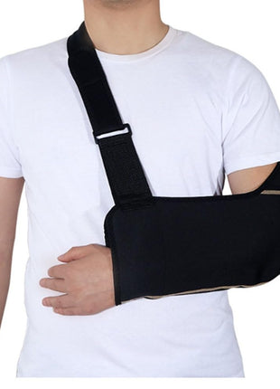 Arm Sling Support Brace Adjustable – Lightweight Breathable Fabric – Universal Fit – Black