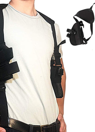 Universal Shoulder Holster Harness for Pistol – Ambidextrous Concealed Carry Nylon – 7.7″×4.3″×2″