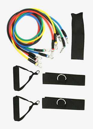 5-in-1 Resistance Bands Set – 100lb Adjustable Latex Workout Kit with Handles, Door Anchor & Carry Bag