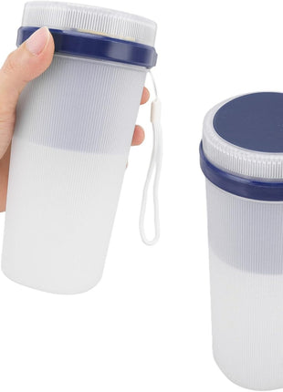 Portable USB Rechargeable Blender 300ml Personal Juicer Cup with 6 Stainless Steel Blades, 40W, 1200mAh Battery- Blue