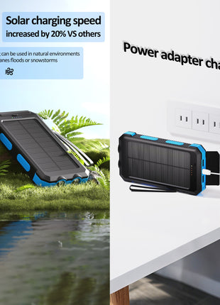 Portable Power Bank 10000mAh – ABS Dual USB Output – Compact Travel Charger – Black