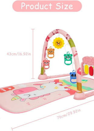 Piano Fitness Rack Baby Play Mat – Multi-Function pink