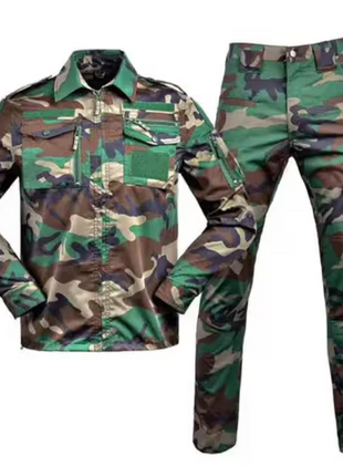 Tactical Uniform Set – Long Sleeve Shirt & Cargo Pants, Poly‑Cotton 35/65, Camouflage & Solid Colours