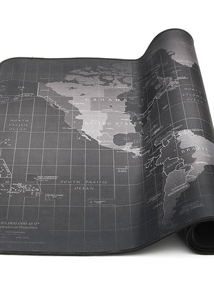 Large Extended Gaming Mouse Pad Map Desk Mat 80 x 30 cm, Rubber + Cloth, Anti-Slip Base for Keyboard, PC & Laptop