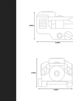 Green Dot Sight 1.8″×1.1″×1.7″ Compact Green Laser <5 mW Rechargeable Black Nylon