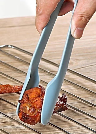 Kitchen Tongs Set of 3, Plastic Serving Tongs in 3 Sizes, 250 mm, 215 mm and 185 mm, for Salad, BBQ and Buffet Serving