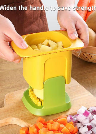 Manual Vegetable Chopper with Stainless Steel Blades and ABS Body