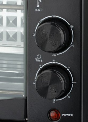 7.0 L Electric Oven, 600 W Compact Countertop Oven with Timer, Temperature Control & Glass Door
