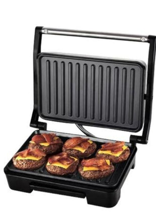 1000W Steak Machine with Non-Stick Plates, 180° Open Grill, EU Plug, Manual and Drip Tray