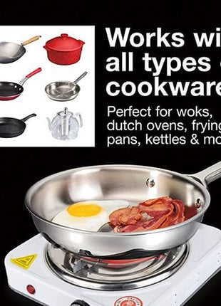 Single Plate Electric Stove Portable 1000W Coil Hot Plate  Meta Description