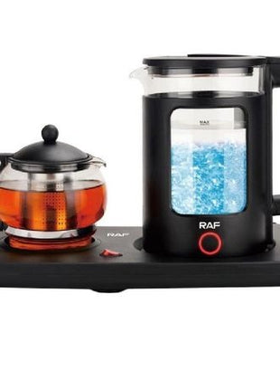Electric Kettle and Glass Teapot Set, 1.8 L Water Kettle, 0.6 L Tea Pot, 1500W, 360° Base, Auto Shut-Off