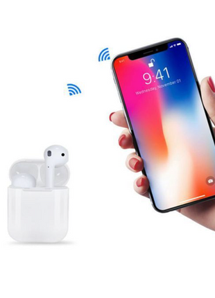InPods Wireless Bluetooth 5.3 Earphones with Charging Case, Touch Control, Android & iOS Compatible -White
