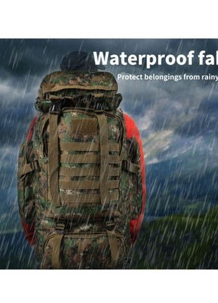 80L Tactical Hiking Backpack – Waterproof 600D Oxford
