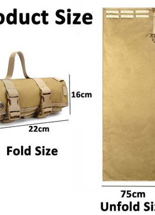 Tactical Shooting Mat 200 × 75 cm Heavy‑Duty 1000D Nylon Outdoor Mat