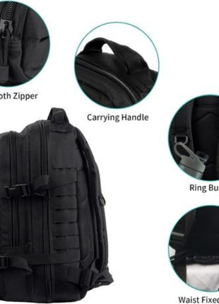 Tactical Assault Pack Backpack 45×27×26 cm – 30 L Nylon MOLLE Rucksack